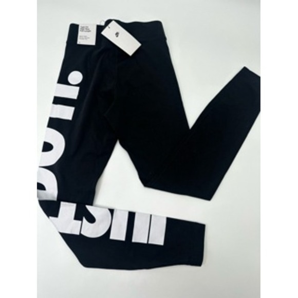 Nike Kids Black Just Do It Leggings XS‎ - Picture 3 of 10